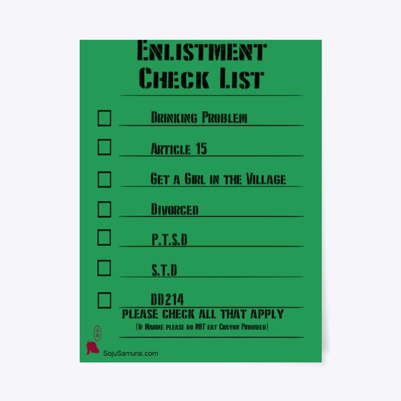Enlistment Check List
