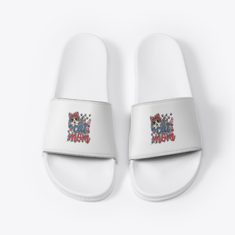 Patriotic Cat Mom - USA Flag Cat