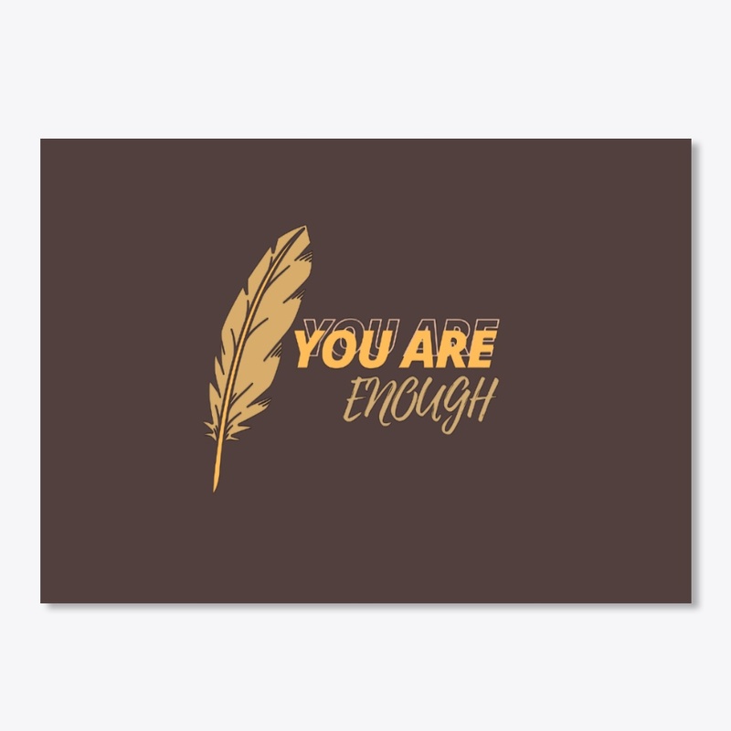 you are enough Text t-shirt