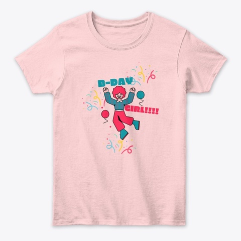 Happy Birthday!!!! Light Pink Kaos Front