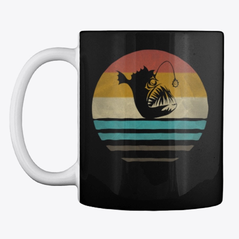 Retro Vintage Anglerfish Fishing Gift