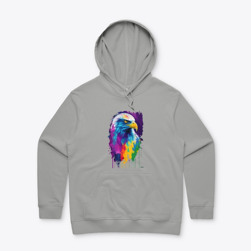Colorful Vibrant Eagle | Rightward look