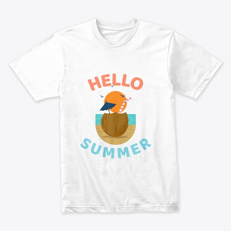 Hello Summer Funny Vacation Beach