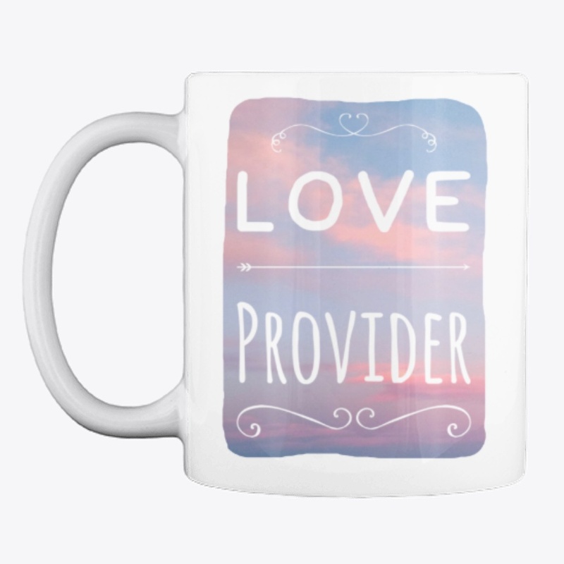 Love Provider on Sky Background