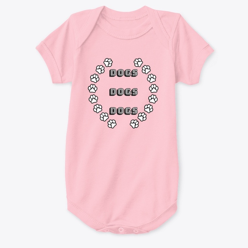 Dogs Dogs Dogs with Paw Prints