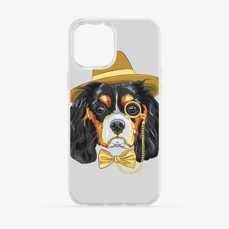 Funny Hipster Dog King IPhone Case