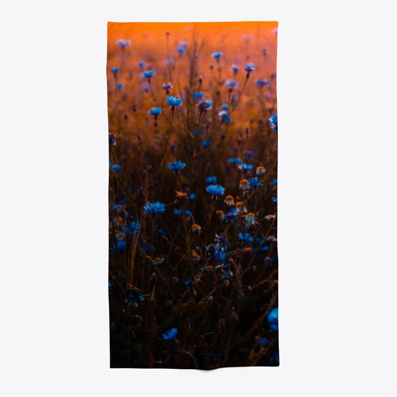 little blue flowers