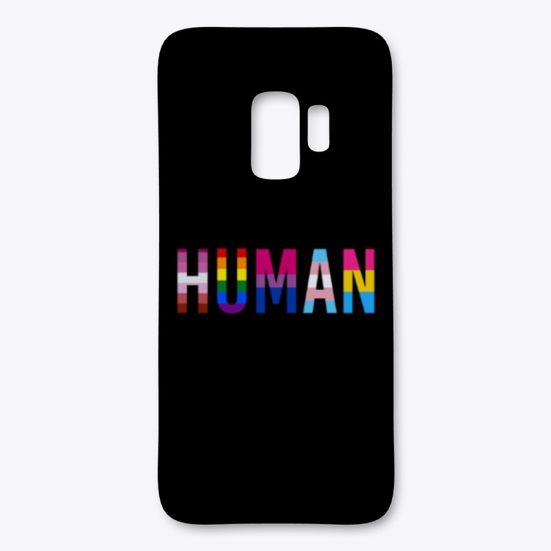HUMAN LGBT pride flags