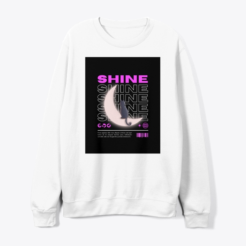 Moonlight Cat: Shine Graphic T-Shirt"