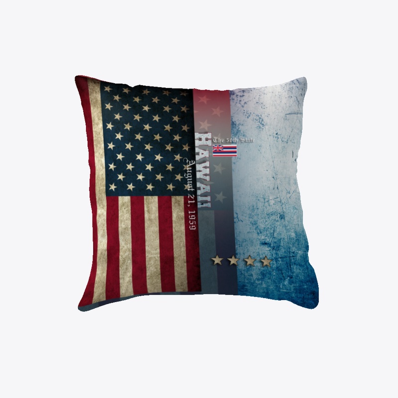 State of Hawaii Flag Pillow