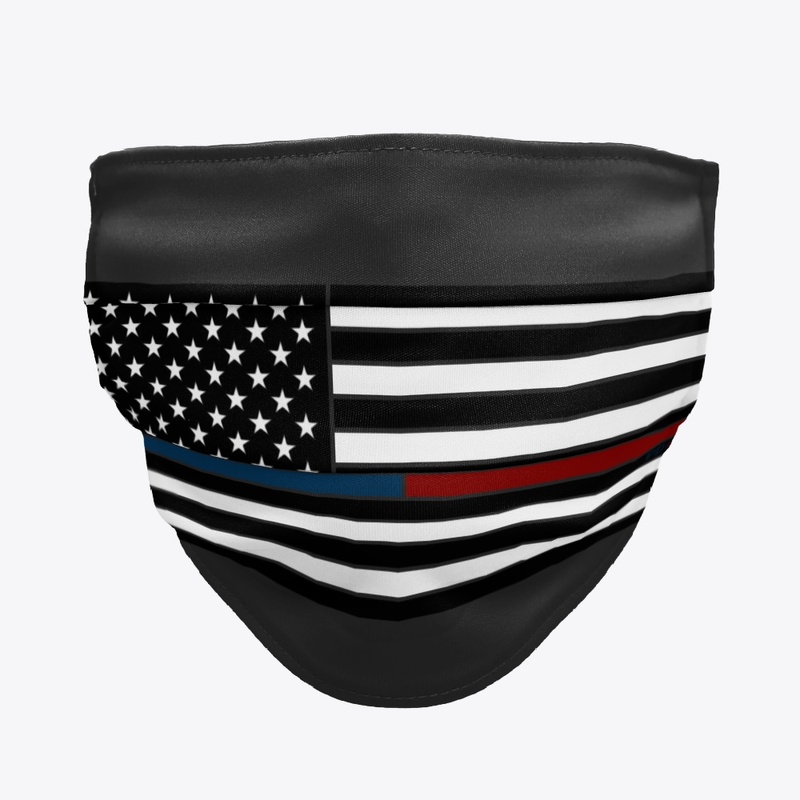 Horizontal Blue and Red Flag