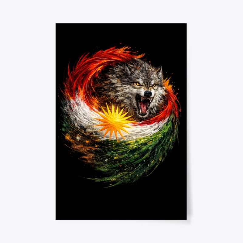 Kurdish Wolf: Spirit of Resilience