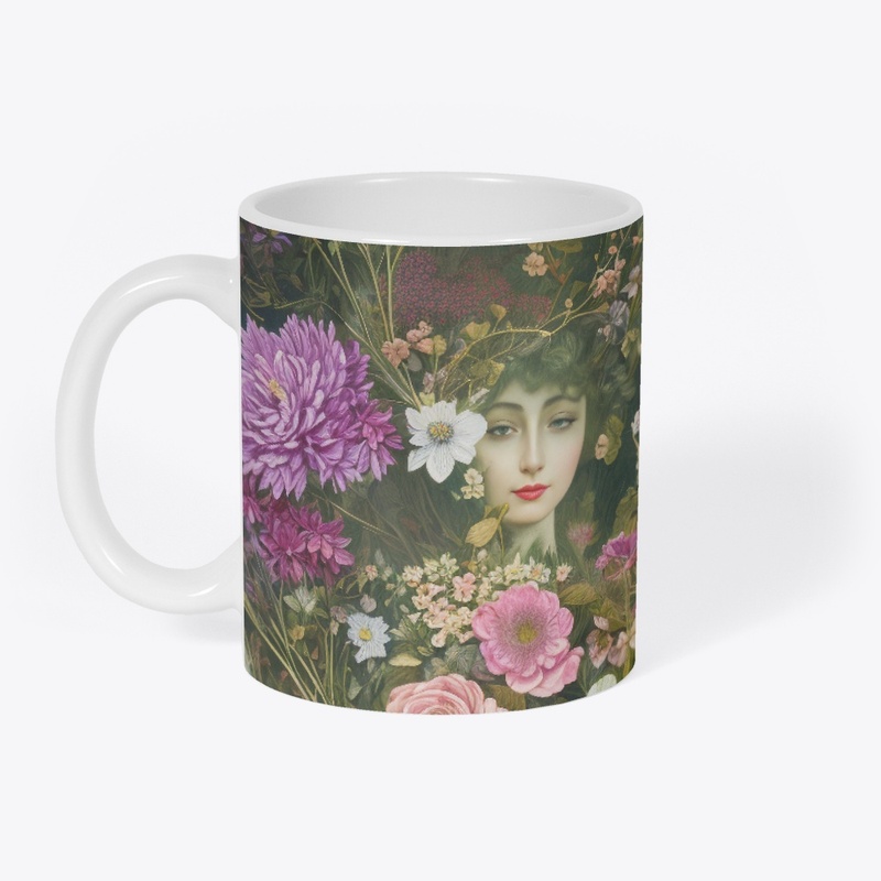 Enchanted Garden Vintage Botanical Fairy