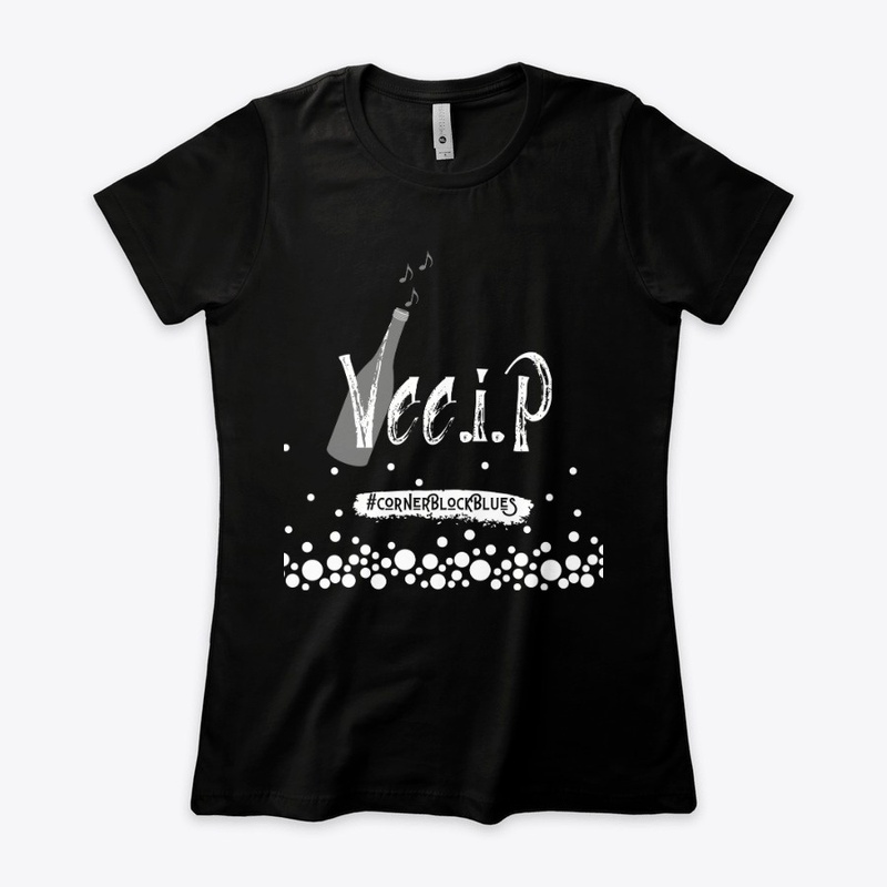 Vee.I.P White Logo Design
