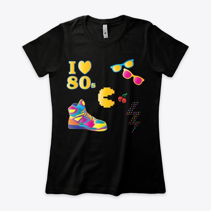 i love eighties design logo awsome desig