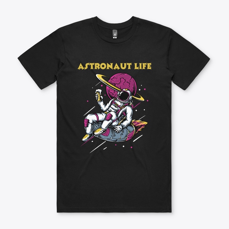 An Astronaut enjoying in the space