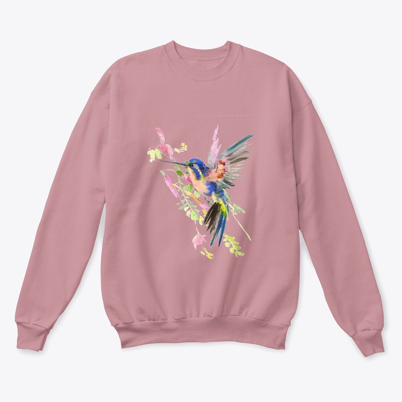  Hummingbird Colorful Painting T-shirt 