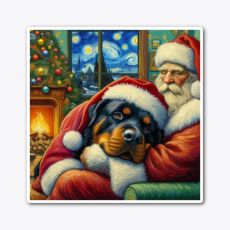 Rottweiler & Santa