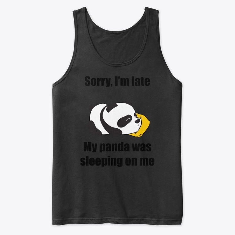 My Panda was sleeping on me
