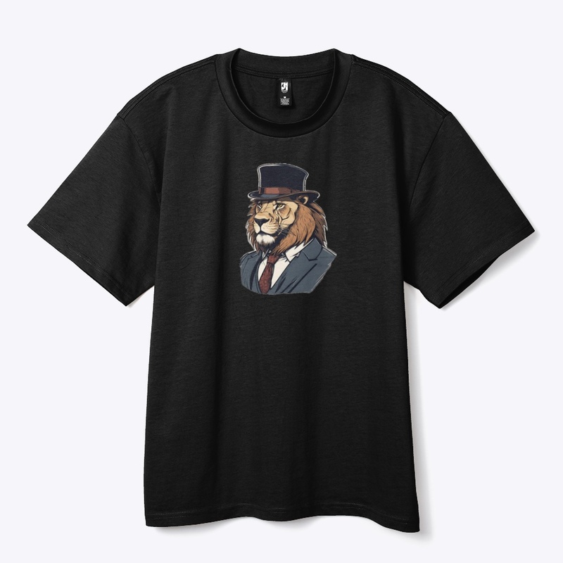 "Regal Roar: The Dapper Lion"
