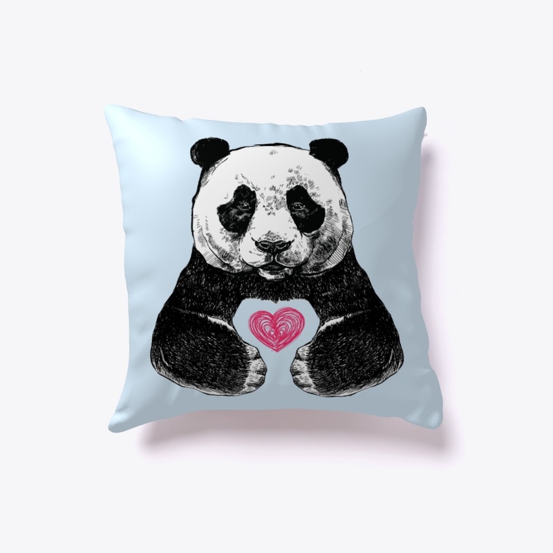 panda and heart -international panda day