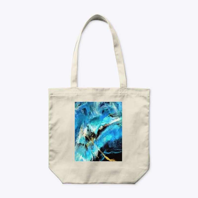 Blue  and Gold Resin