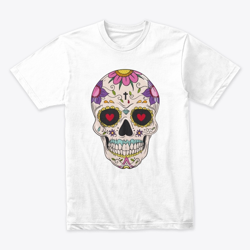 Day of the Dead Floral Sugar Skull Merch