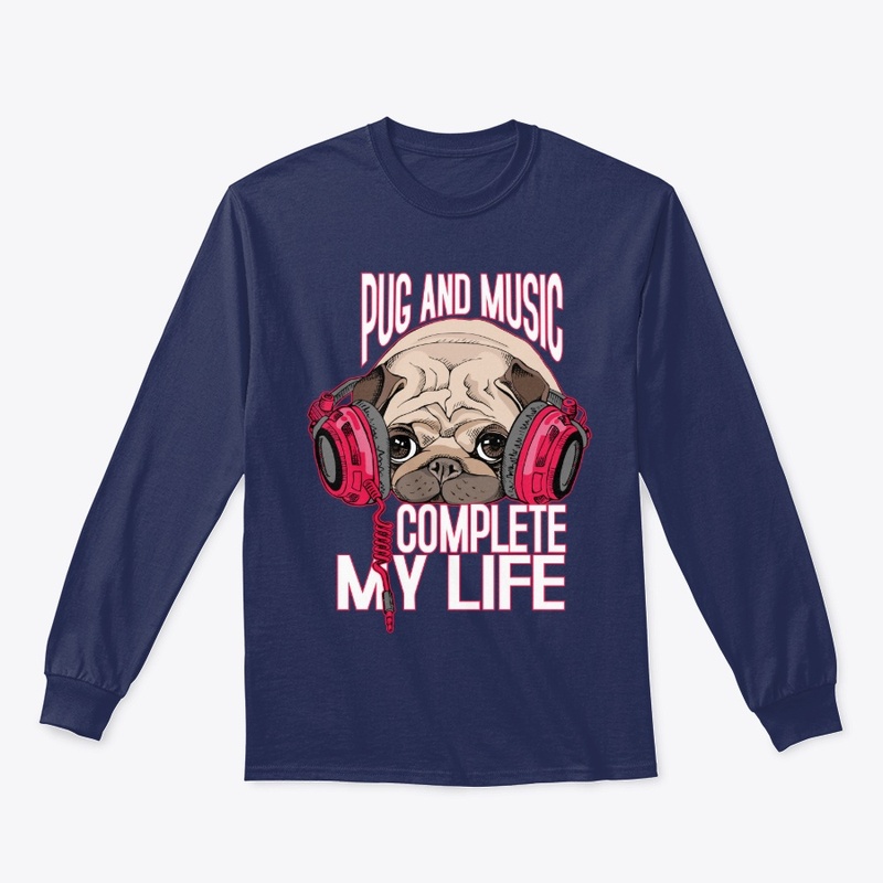 pug and music complete my life