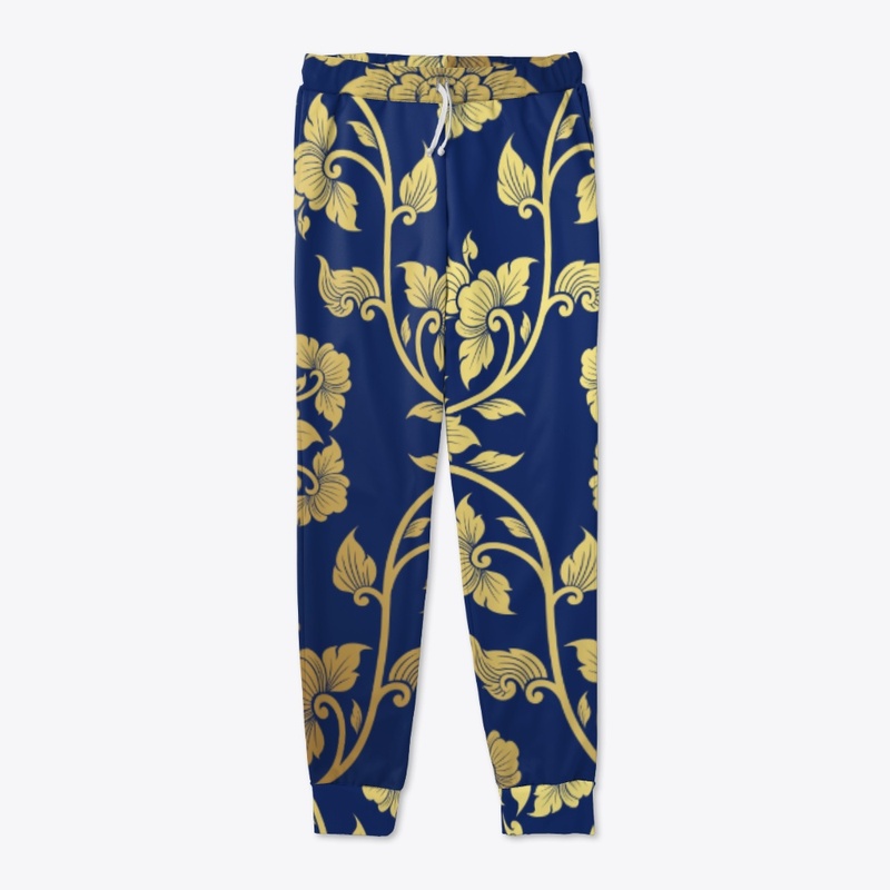Pattern Design Navy and Gold