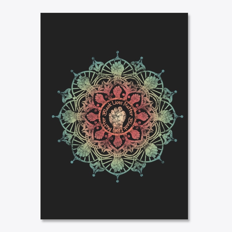 Black Lives Matter Colorful Mandala 
