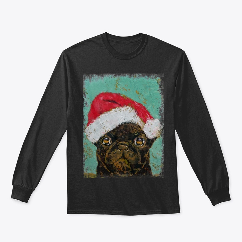Funnyu gift Santa Pug slim fit