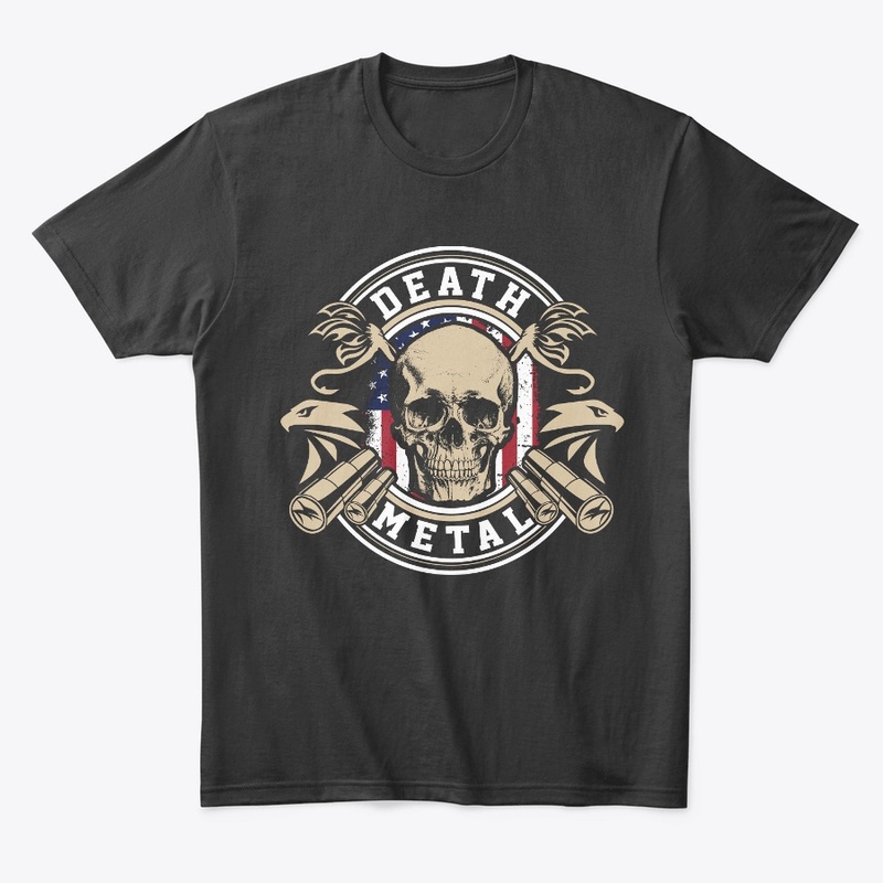 Death Metal Eye Catching Skull Tshirt 