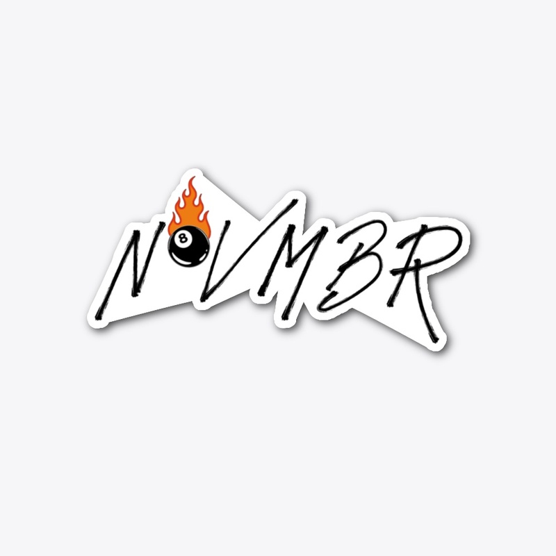 Novmbr 8 Ball Sticker