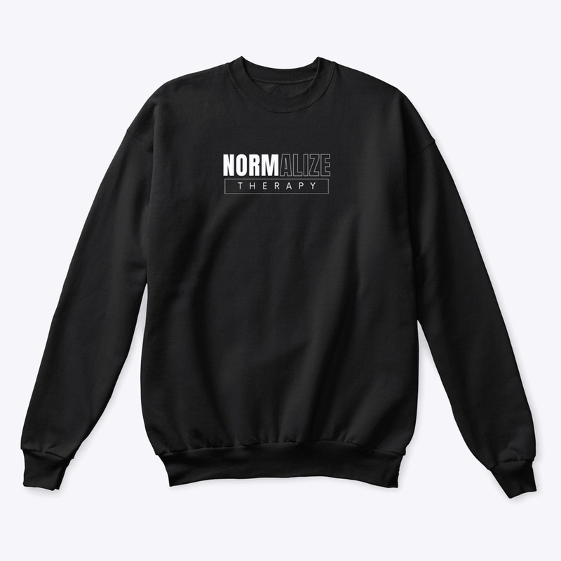 'NORMALIZE THERAPY' Contrast Sweatshirt