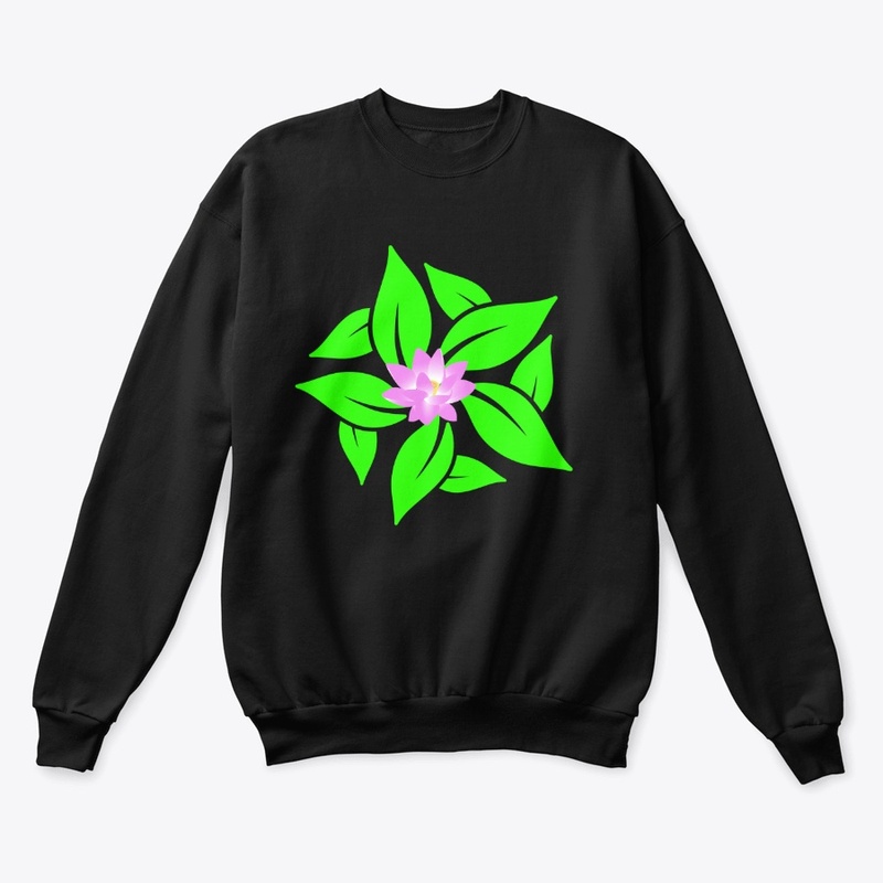 Lotus Flower between Green leaves 