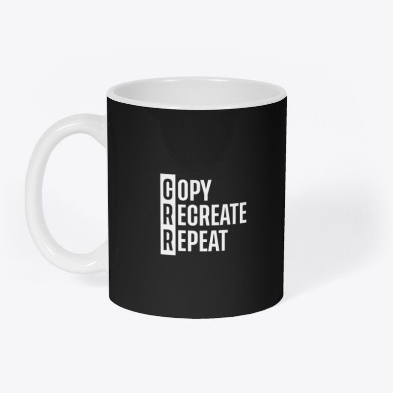 Copy, Recreate, Repeat Black Shirt