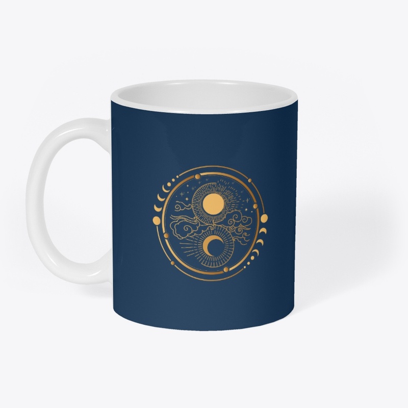 Mystic Moon Phase And Sun T-Shirt