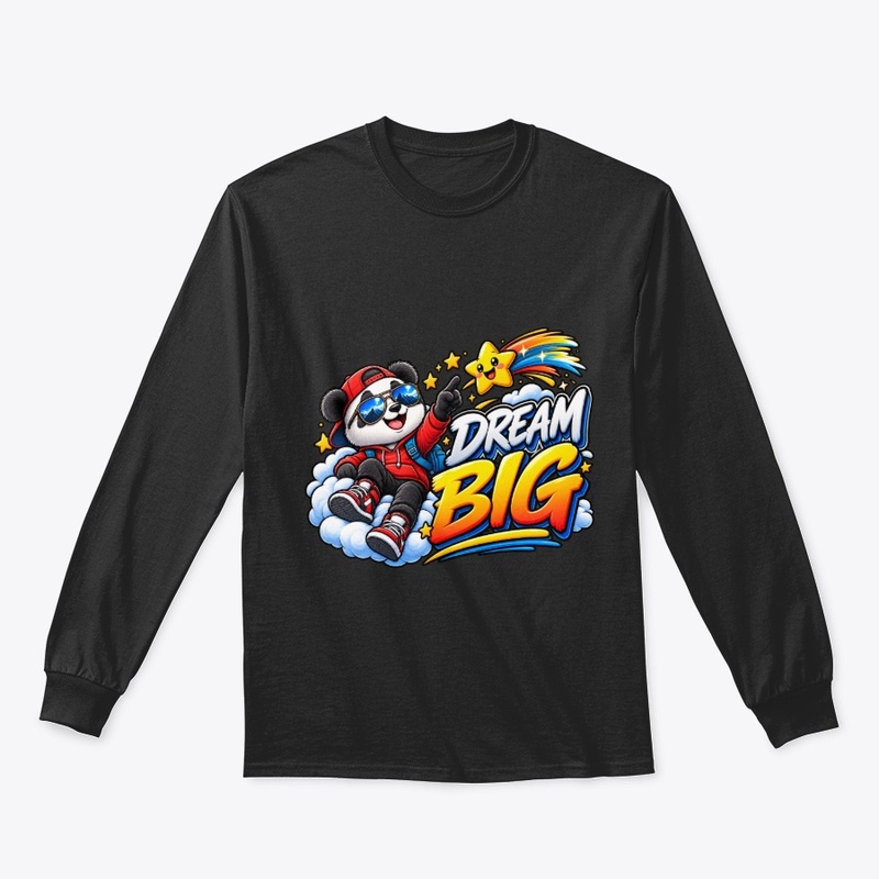 Dream Big – Cool Panda & Shooting Star 