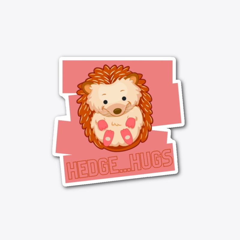 Hedge-Hugs Sticker