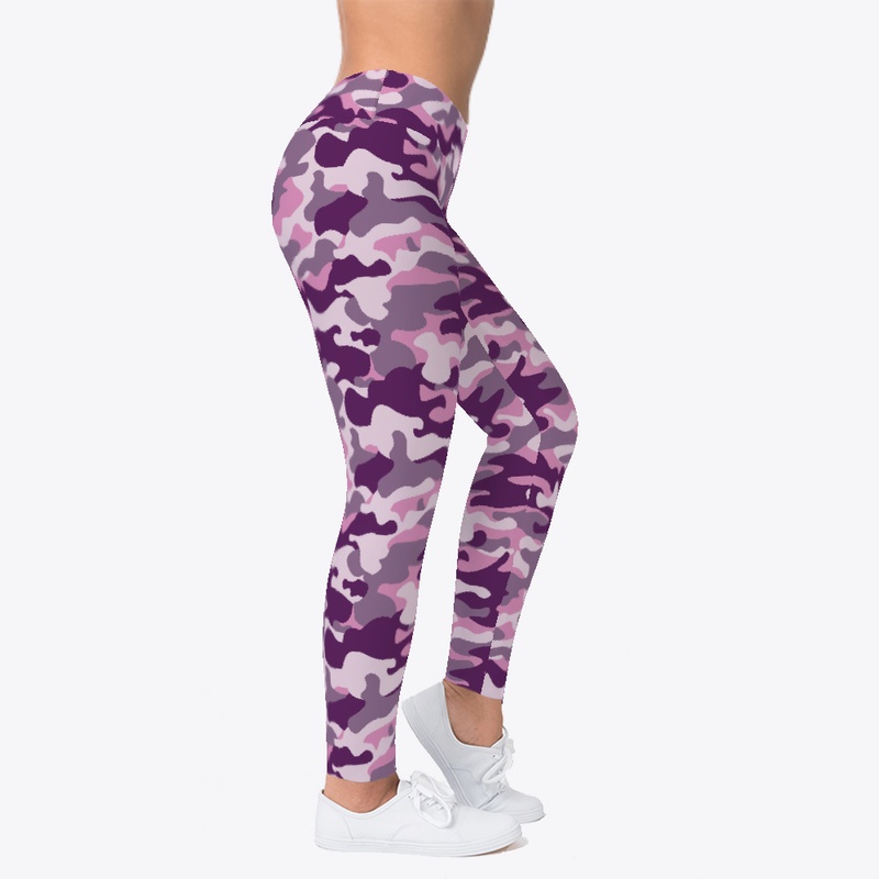Violet Camo Leggings
