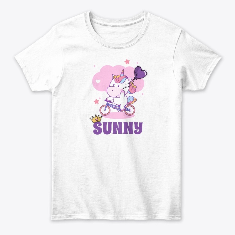 Unicorn Princess Sunny on a Bike