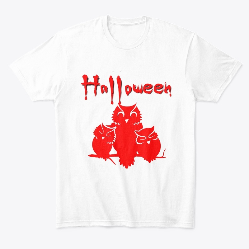 Halloween - Hiboux rouges