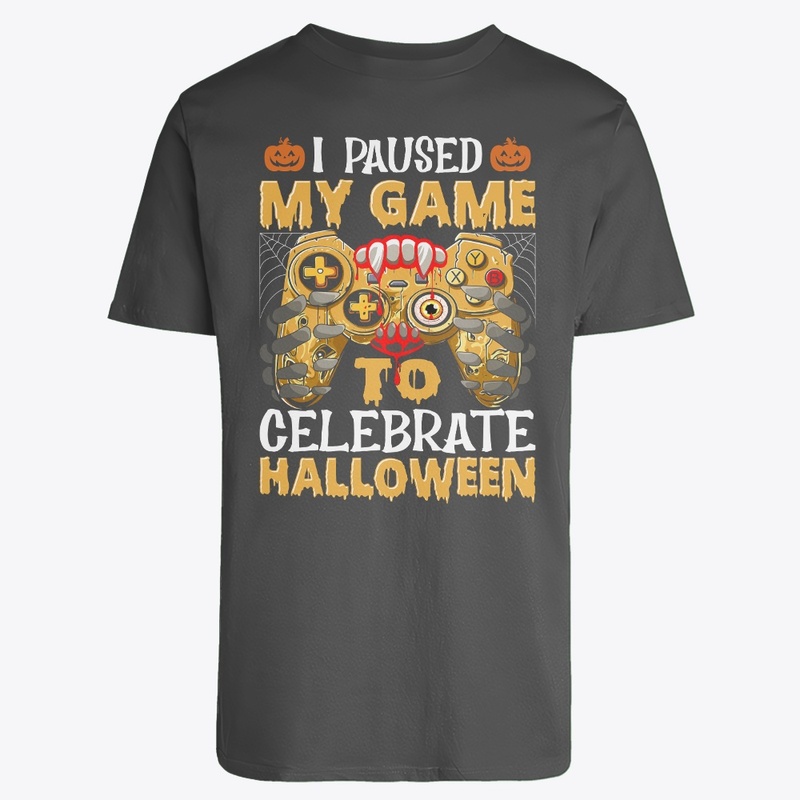Paused My Game for Halloween Fun tee