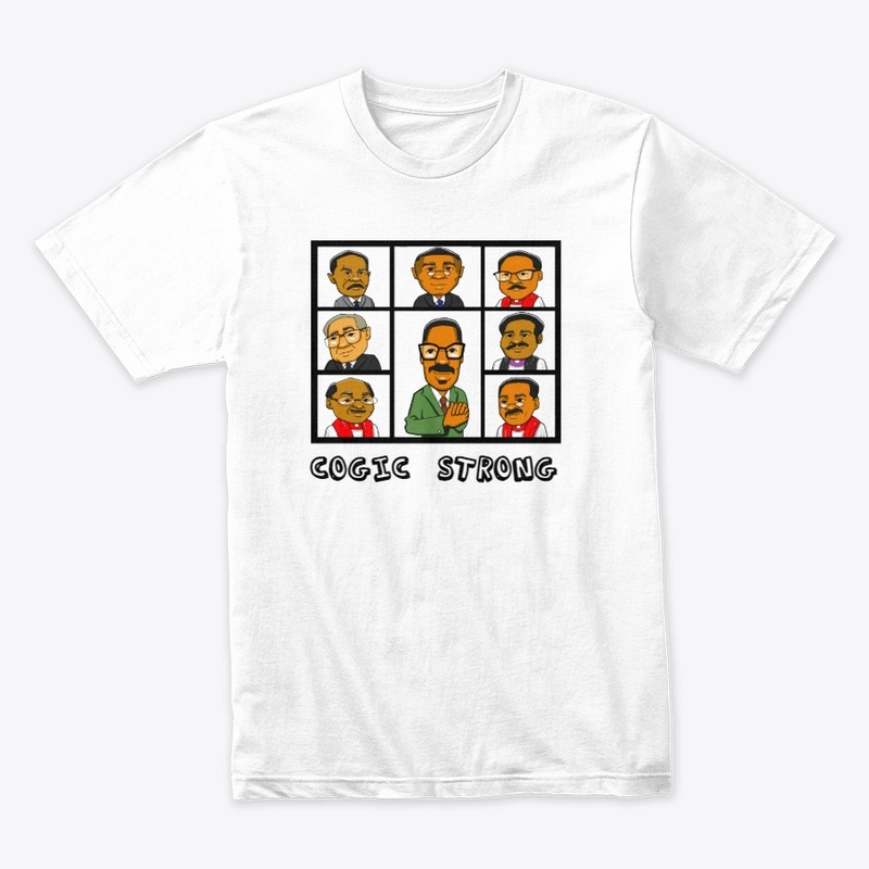 Cogic Strong Apparel Black Lettering