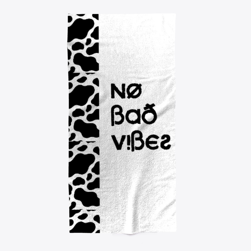 Home - No Bad Vibes Cow Print