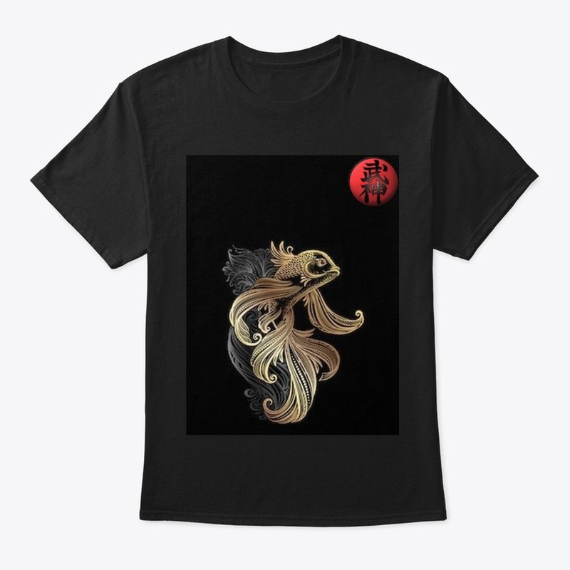 Bujinkan t shirt gold koi 