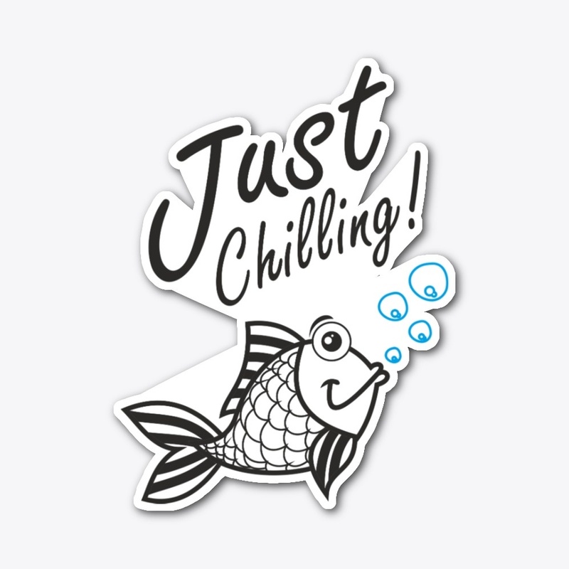 Just chilling cute fish design
