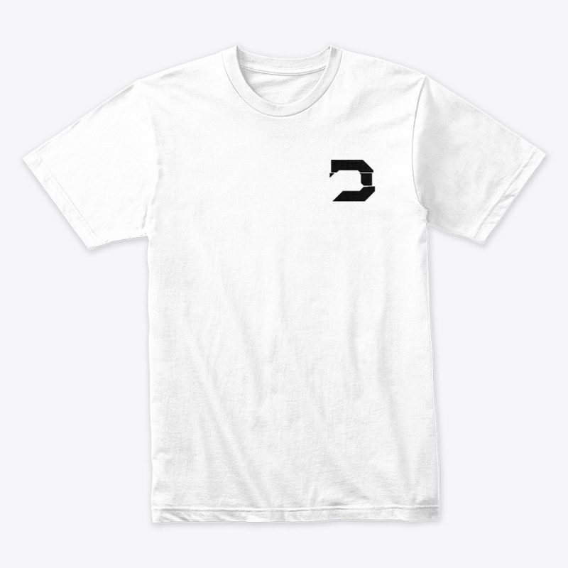DrakeoHD Black on White Logo T-shirt