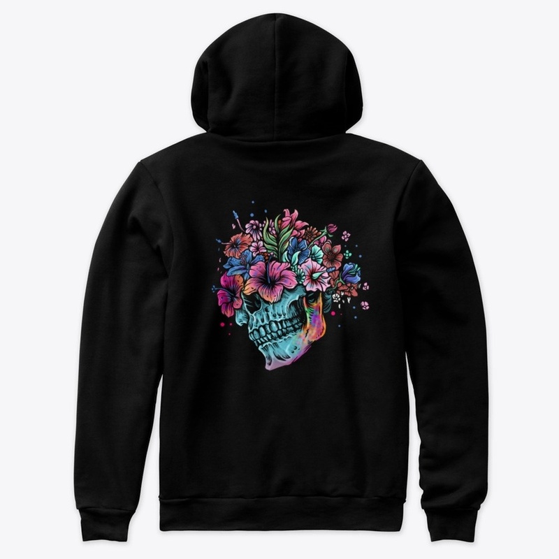 Floral Skull Print