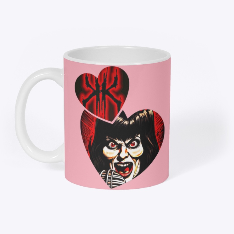 Krimson Karrie Valentines Heart Mug 